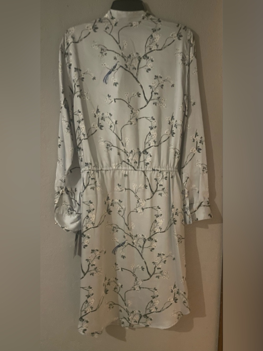 Ralph Lauren Soft Floral Print Drawstring Waist Shirt Dress with pockets - Picture 2 of 5